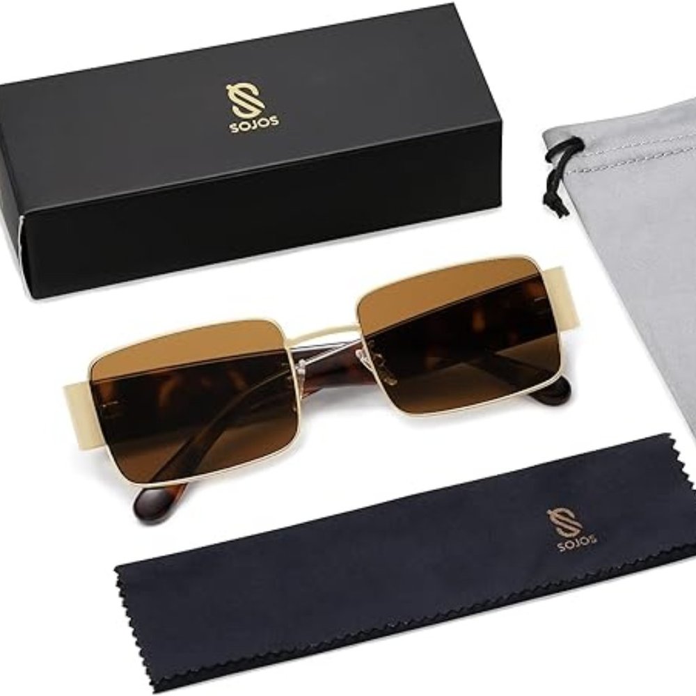 Retro vintage narrow sun glasses